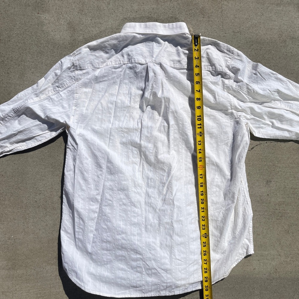 Tommy Bahama Off White color Button up shirt Pintux XL Cotton Silk Read desc. - Picture 4 of 7